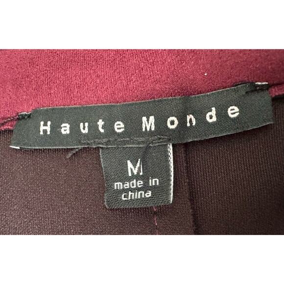 Haute Monde Suede Button Deep Dusty Rose Coat Jacket Women’s Size Medium NEW - Picture 7 of 11